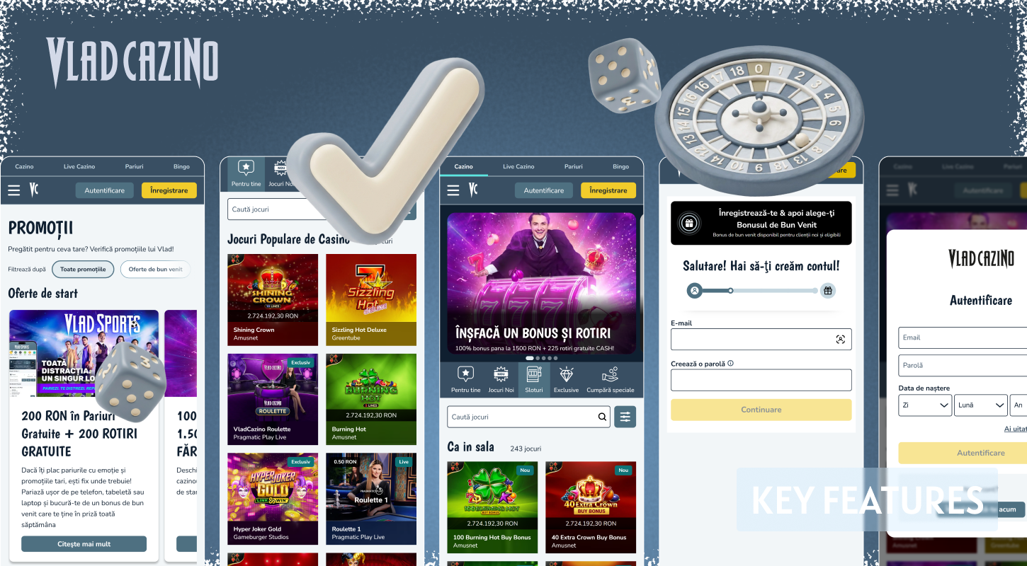 The Vlad Cazino mobile app has its advantages