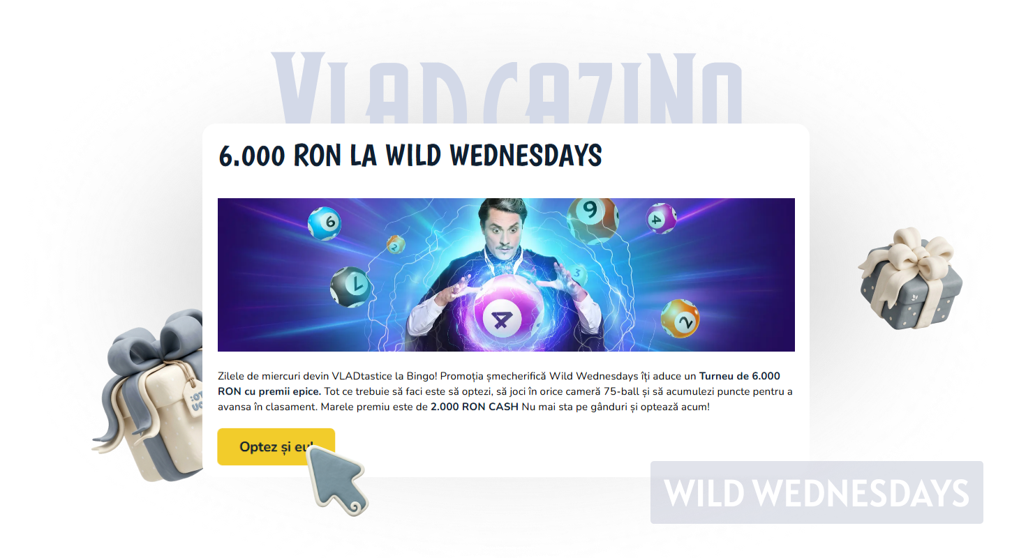 Vlad Cazino online Casino has a bonus for certain days