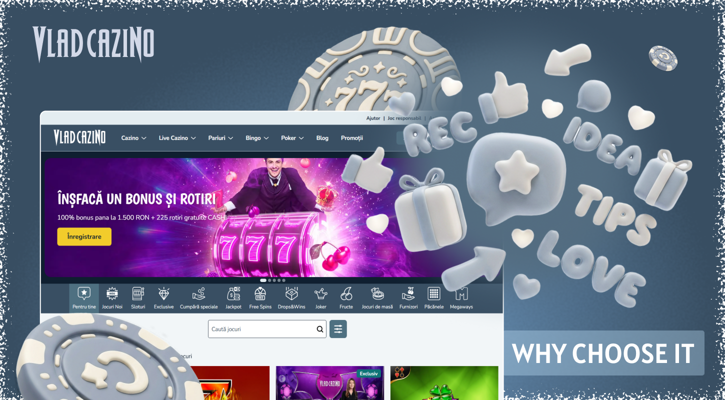 There are reasons why you choose Vlad Cazino online casino